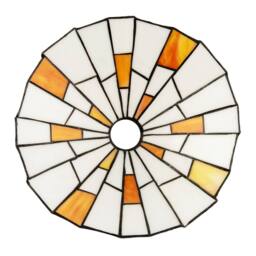 Happy Homewares Contemporary & Unique Tiffany Pendant Lighting Shade in Orange - thumbnail 4