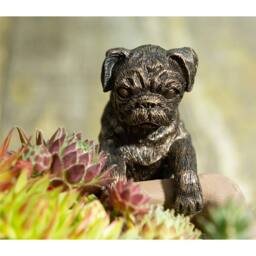 Jardinopia Pug Plant Pot Hanger - L10.5 x W4.5 x H6 cm in Bronze - thumbnail 3
