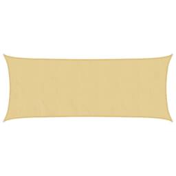 Berkfield Home Sun Shade Sail Sand 5x2 m 100% Polyester Oxford in Yellow - thumbnail 2