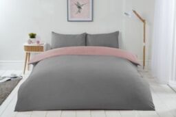 New Edge Blinds Brights Reversible Duvet in Pink - Size: Double - thumbnail 1