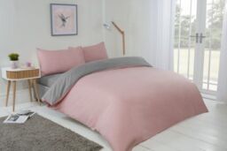 New Edge Blinds Brights Reversible Duvet in Pink - Size: Double - thumbnail 4