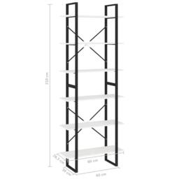 Berkfield Home High Cabinet White 80x30x210 cm Solid Pine Wood - Size: 80 x 30 x 210 cm - thumbnail 9