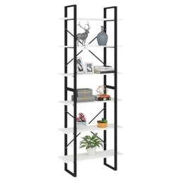 Berkfield Home High Cabinet White 80x30x210 cm Solid Pine Wood - Size: 80 x 30 x 210 cm