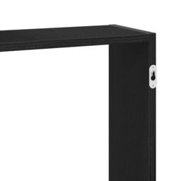 Berkfield Home Wall Shelf Black Oak 159x18x65 cm Engineered Wood - Size: 159 x 18 x 65 cm - thumbnail 9