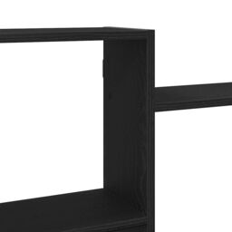 Berkfield Home Wall Shelf Black Oak 159x18x65 cm Engineered Wood - Size: 159 x 18 x 65 cm - thumbnail 8