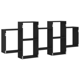 Berkfield Home Wall Shelf Black Oak 159x18x65 cm Engineered Wood - Size: 159 x 18 x 65 cm - thumbnail 7
