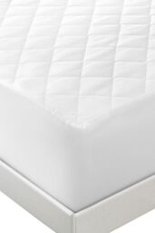 "HomeSpace Direct Quilted Mattress Protector 16"" Extra Deep Egyptian Cotton in White - Size: Double" - thumbnail 2