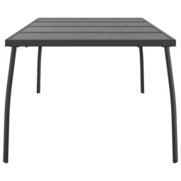 Berkfield Home Garden Table Anthracite 200x100x72 cm Steel Mesh in Black - Size: 200 x 100 x 72 cm - thumbnail 4