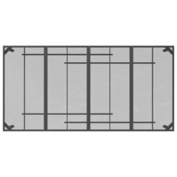 Berkfield Home Garden Table Anthracite 200x100x72 cm Steel Mesh in Black - Size: 200 x 100 x 72 cm - thumbnail 5