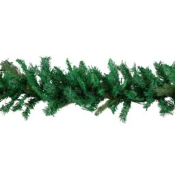 Samuel Alexander 1.8m Plain Green Christmas Garland with 164 Tips & 50 Warm White LED Lights - thumbnail 9