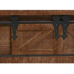 Berkfield Home Console Table Solid Fir Wood 131x35.5x75 cm Brown - thumbnail 9