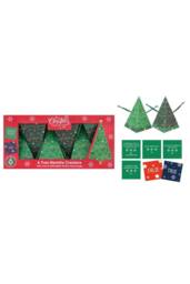 KDMD 6 Tree Novelty Crackers Green Christmas Ornament - thumbnail 2