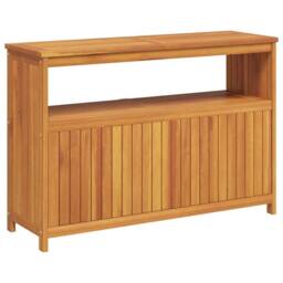 Berkfield Home Garden Console Table 110x35x75 cm Solid Wood Acacia in Brown - Size: 110 x 35 x 75 cm - thumbnail 8