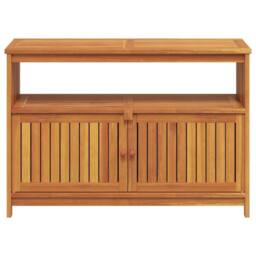 Berkfield Home Garden Console Table 110x35x75 cm Solid Wood Acacia in Brown - Size: 110 x 35 x 75 cm - thumbnail 6