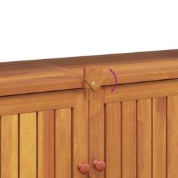 Berkfield Home Garden Console Table 110x35x75 cm Solid Wood Acacia in Brown - Size: 110 x 35 x 75 cm - thumbnail 9