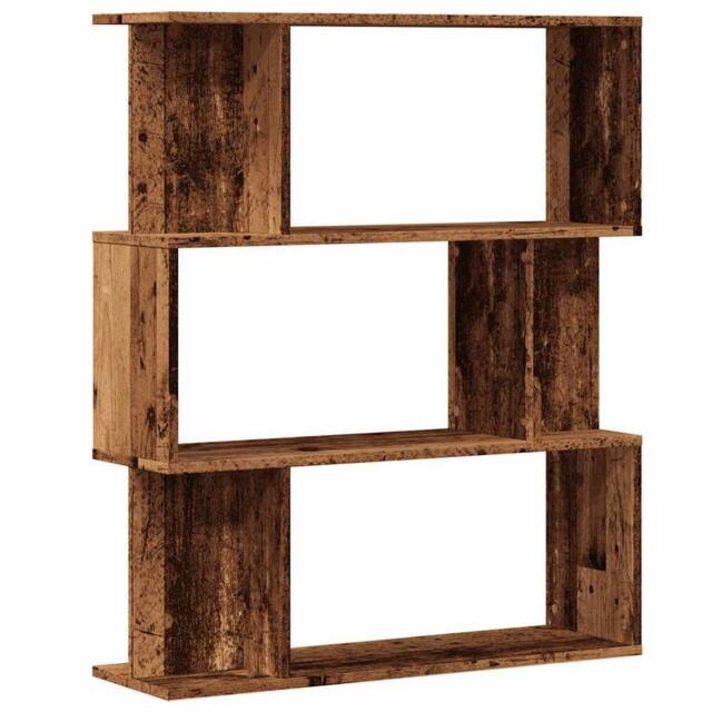 Berkfield Home Book Cabinet Old Wood 80x24x96 cm Engineered Wood in Brown - Size: 80 x 24 x 96 cm - image 1