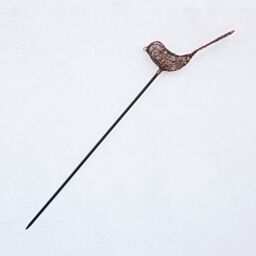 Paper High Metal Bird Garden Stake Decoration in Bronze - Size: Large - thumbnail 4