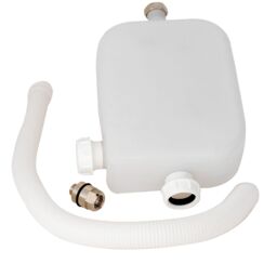 Balterley Modern Bathroom 4 Tap Hole Hose Retainer with Drain Chrome 340x 90mm in Silver