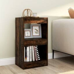 Berkfield Home Book Cabinet/Room Divider Smoked Oak 40x30x72 cm in Brown - Size: 40 x 30 x 72 cm - thumbnail 1