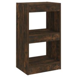 Berkfield Home Book Cabinet/Room Divider Smoked Oak 40x30x72 cm in Brown - Size: 40 x 30 x 72 cm - thumbnail 2