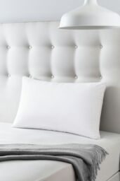 Living and Home Skin-Friendly High Elasticity Solid Color Pillow in White - thumbnail 1