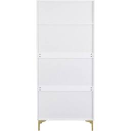 Seconique Miami 2 Door Wardrobe - White/Gold in White - thumbnail 6