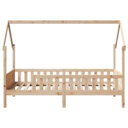 Berkfield Home Kids' House Bed Frame without Mattress 90x190 cm Single Pine in Brown - thumbnail 4