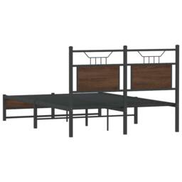 Berkfield Home Decorative Bed Frame Frame Brown Oak 120x190 cm Small Double Wood - thumbnail 8