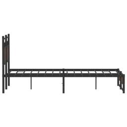 Berkfield Home Decorative Bed Frame Frame Brown Oak 120x190 cm Small Double Wood - thumbnail 7