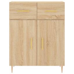Berkfield Home Highboard Sonoma Oak 69.5x34x180 cm Engineered Wood in Brown - thumbnail 8