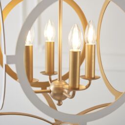 Netlighting 'VICENZA' Stylish Contemporary Dimmable Indoor 4 Light Ceiling Pendant in White - thumbnail 4