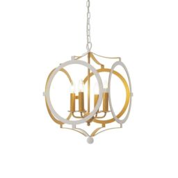 Netlighting 'VICENZA' Stylish Contemporary Dimmable Indoor 4 Light Ceiling Pendant in White - thumbnail 1