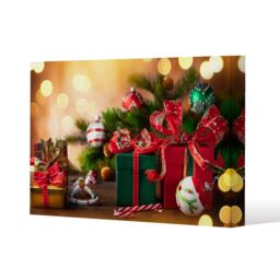 Benjamin Tate Design Christmas holidays (canvas) / 101 x 77 x 4cm in Natural - Size: 101 x 77 x 4 cm - thumbnail 1
