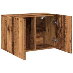 Berkfield Home TV Cabinet Wall-mounted Old Wood 60x30x41 cm in Brown - Size: 60 x 30 x 41 cm - thumbnail 6
