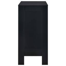Berkfield Home Beautiful Bar Table with Shelf Black 110x50x103 cm - Size: 110 x 50 x 103 cm - thumbnail 4
