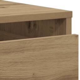 Berkfield Home Corner Chest of Drawers Artisian Oak 60x41x76 cm Engineered Wood in Brown - Size: 60 x 41 x 76 cm - thumbnail 8