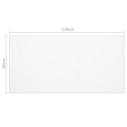 Berkfield Home Table Protector Matt 120x60 cm 2 mm PVC in Clear - thumbnail 6
