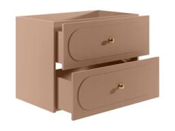 Vente-unique Wall-Hung Vanity Unit - Dusty Pink - 80 Cm - SATOBAL - thumbnail 6