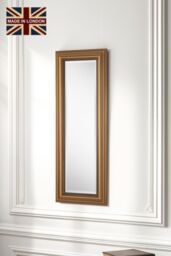 Yearn Mirrors Classic Gold Beaded Mirror 131x47cm - Size: 131x47 cm - thumbnail 1