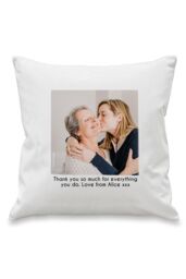 Personalised Memento Company Personalised Photo Upload Cushion in White - Size: 40 cm x 40 cm - thumbnail 3