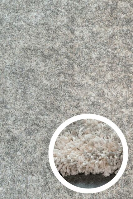 Kukoon Super Soft Mottled Tonal Silver & Grey Shaggy Living Room Area Rugs - Size: 200 cm x 290 cm - image 1