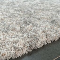 Kukoon Super Soft Mottled Tonal Silver & Grey Shaggy Living Room Area Rugs - Size: 200 cm x 290 cm - thumbnail 5