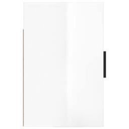 Berkfield Home Elegant Wall-mounted Bedside Cabinet High Gloss White 50x30x47 cm - Size: 50 x 30 x 47 cm - thumbnail 7