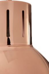 Orsina Bowl Shaped Pendant Light with Chrome Finish, Industrial Style Pendant Lighting Fixture, Cord Ceiling Light in Rose Gold - thumbnail 2