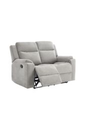 More4Homes Orka 2 Seater Fabric Manual Recliner Sofa in Grey - thumbnail 3