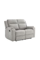 More4Homes Orka 2 Seater Fabric Manual Recliner Sofa in Grey - thumbnail 2