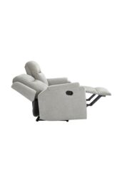 More4Homes Orka 2 Seater Fabric Manual Recliner Sofa in Grey - thumbnail 5