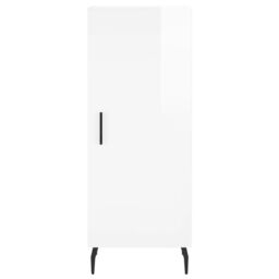 Berkfield Home Sideboard High Gloss White 34.5x34x90 cm Engineered Wood - thumbnail 6