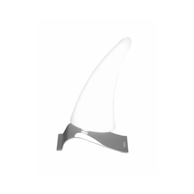 Netlighting Mistral Table Lamp Right 6W LED 3000K 540lm Chrome Frosted Acrylic in Grey - image 1