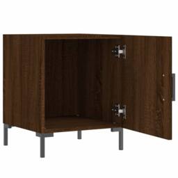 Berkfield Home Bedside Cabinets 2 pcs Brown Oak 40x40x50 cm Engineered Wood - Size: 40 x 40 x 50 cm - thumbnail 6